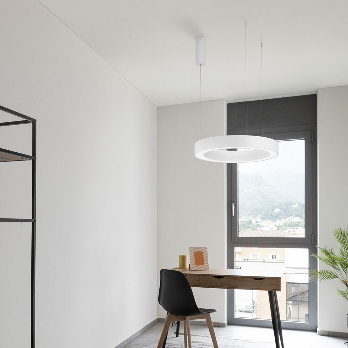 Nova Luce 9345638 MORBIDO LED Pendelleuchte 60cm 2700-4000K Weiss dimmbar