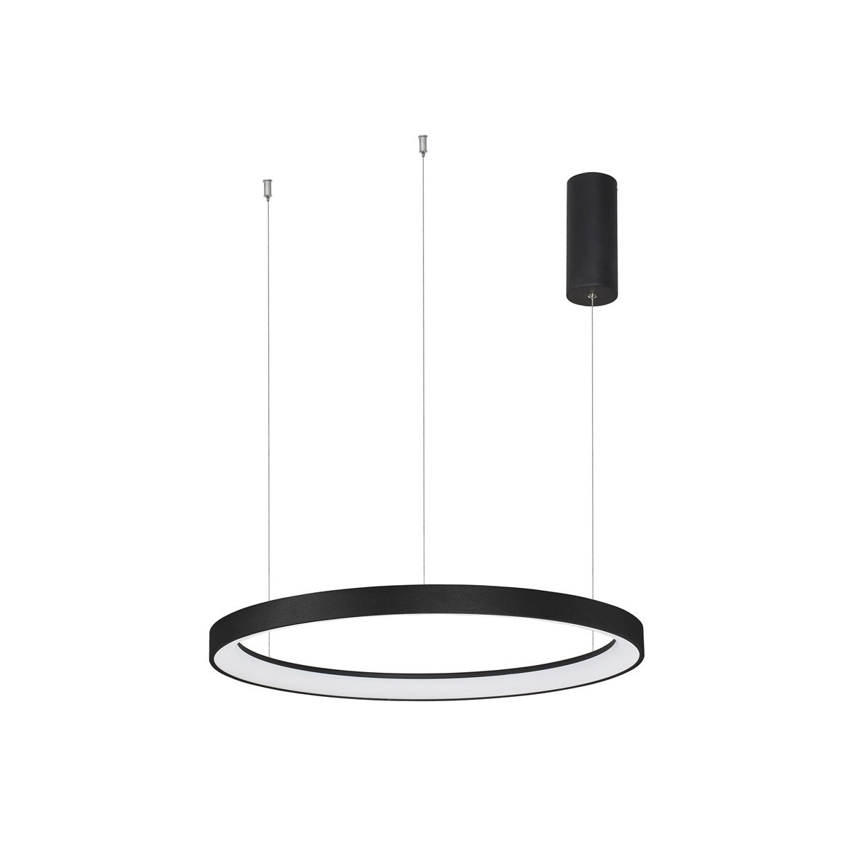 Nova Luce 9345689 PERTINO LED Pendelleuchte 58cm 2700K Schwarz dimmbar