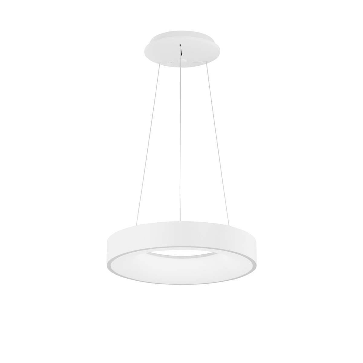 Nova Luce 9453430 RANDO THIN LED Pendelleuchte 38cm 3000K Weiss dimmbar