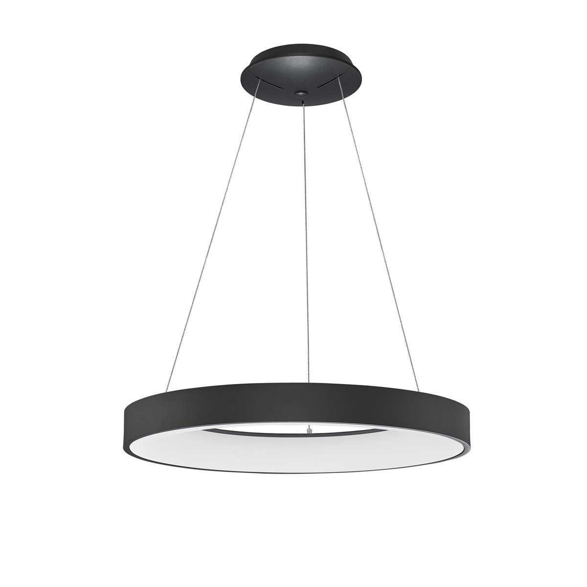 Nova Luce 9453453 RANDO THIN LED Pendelleuchte 60cm 3000K Schwarz dimmbar