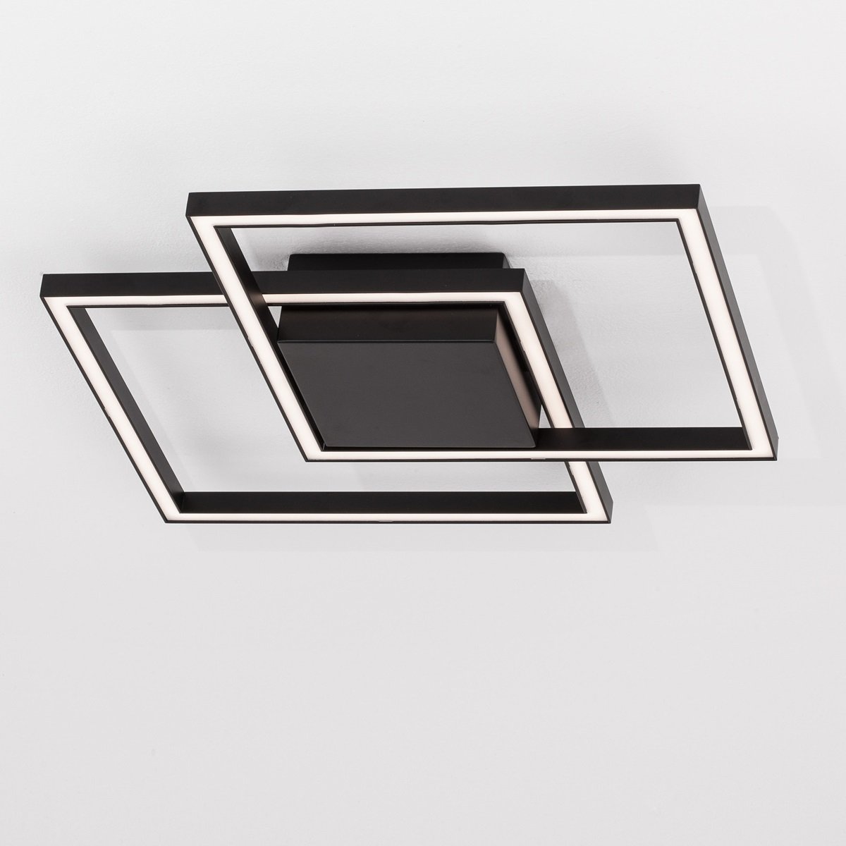 Nova Luce 9500822 BILBAO LED Deckenleuchte 46x46cm 3000K Schwarz