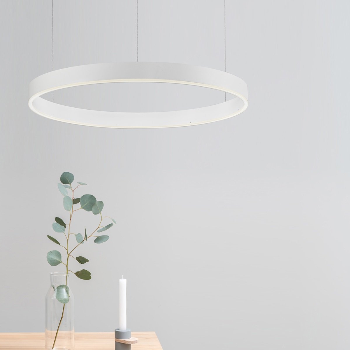 Nova Luce 9530209 MOTIF LED Pendelleuchte 60cm CCT 2700-6000K Weiss dimmbar