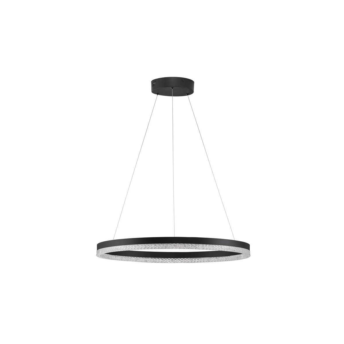 Nova Luce 9530227 ADRIA LED Pendelleuchte 60cm 3000K Schwarz dimmbar