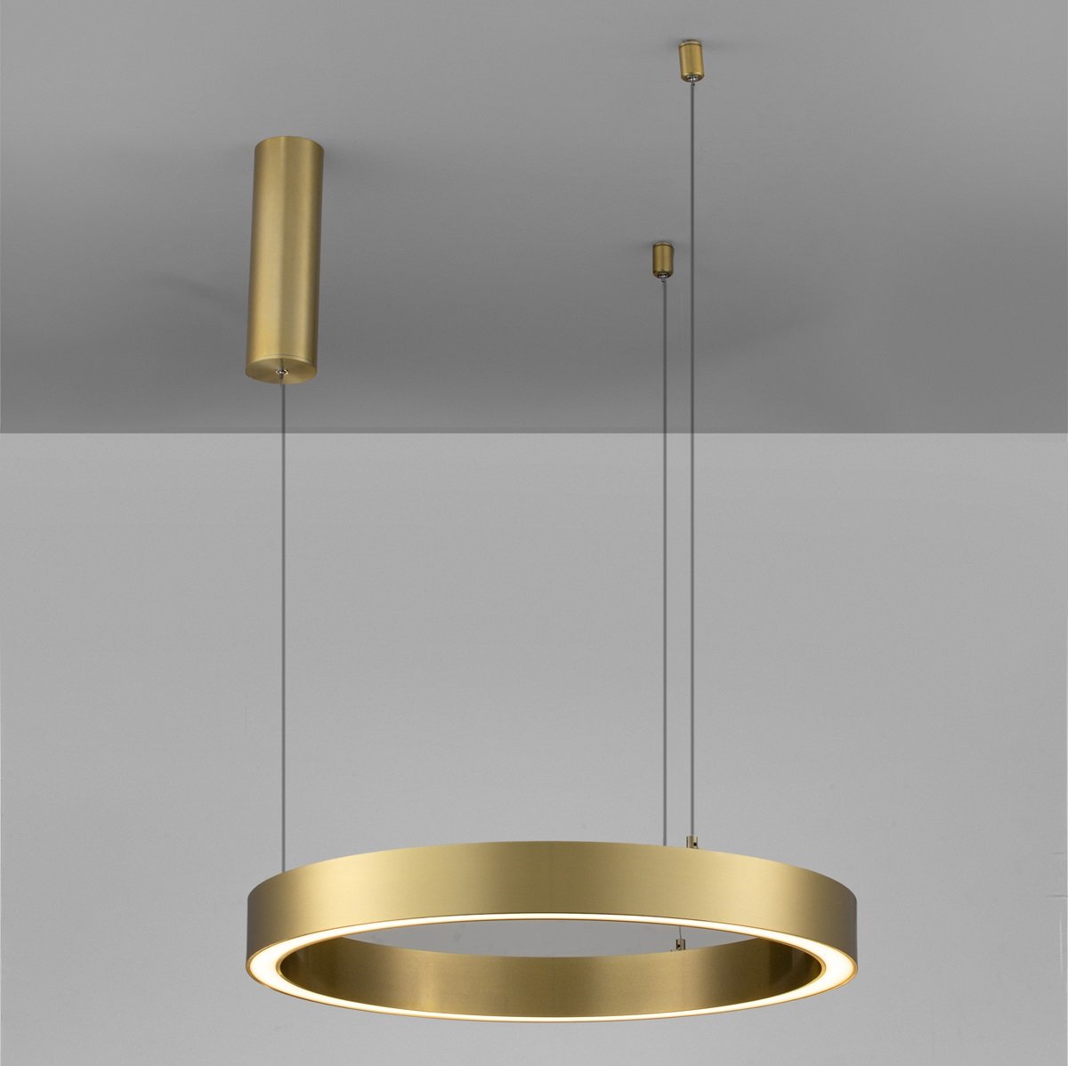 Nova Luce 9558602 STING LED Pendelleuchte 60cm 3000K Bronze dimmbar