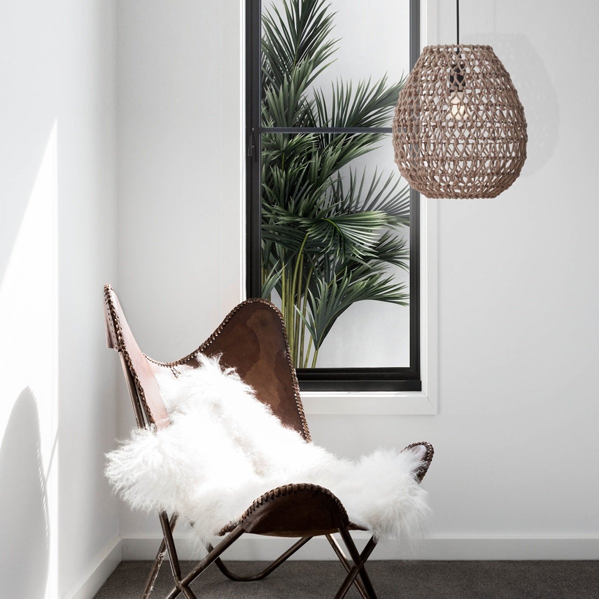 Nova Luce 9587131 GRIFFIN Pendelleuchte 33cm Mokka E27