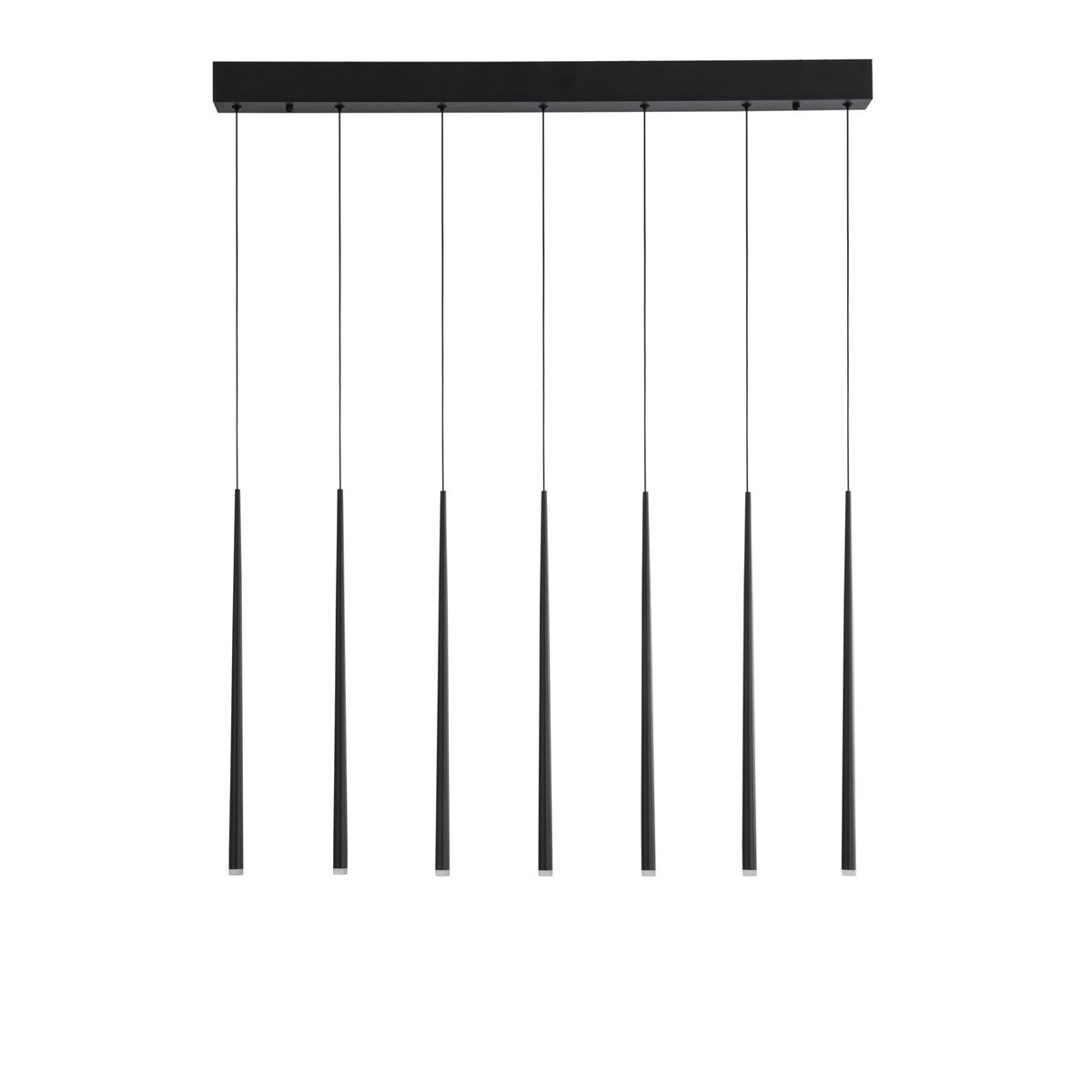 Nova Luce 9601007 GIONO LED Pendelleuchte 7-flammig 3000K Schwarz