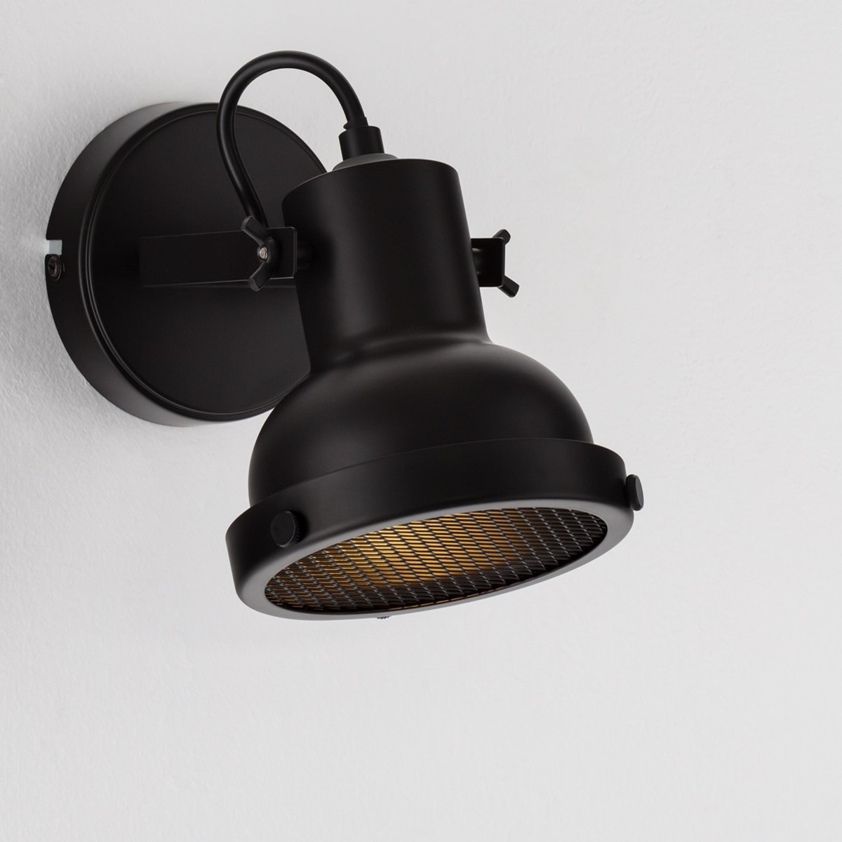 Nova Luce 9624103 RUVI Wandleuchte Schwarz GU10