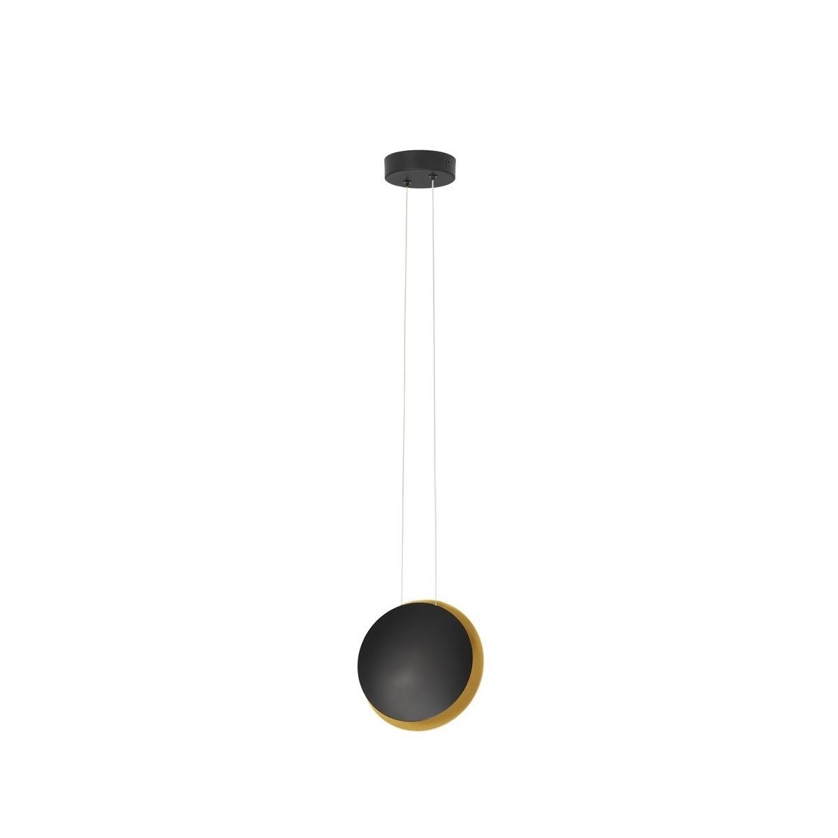 Nova Luce 9695248 SHELL LED Pendelleuchte 20cm 3000K Schwarz Gold