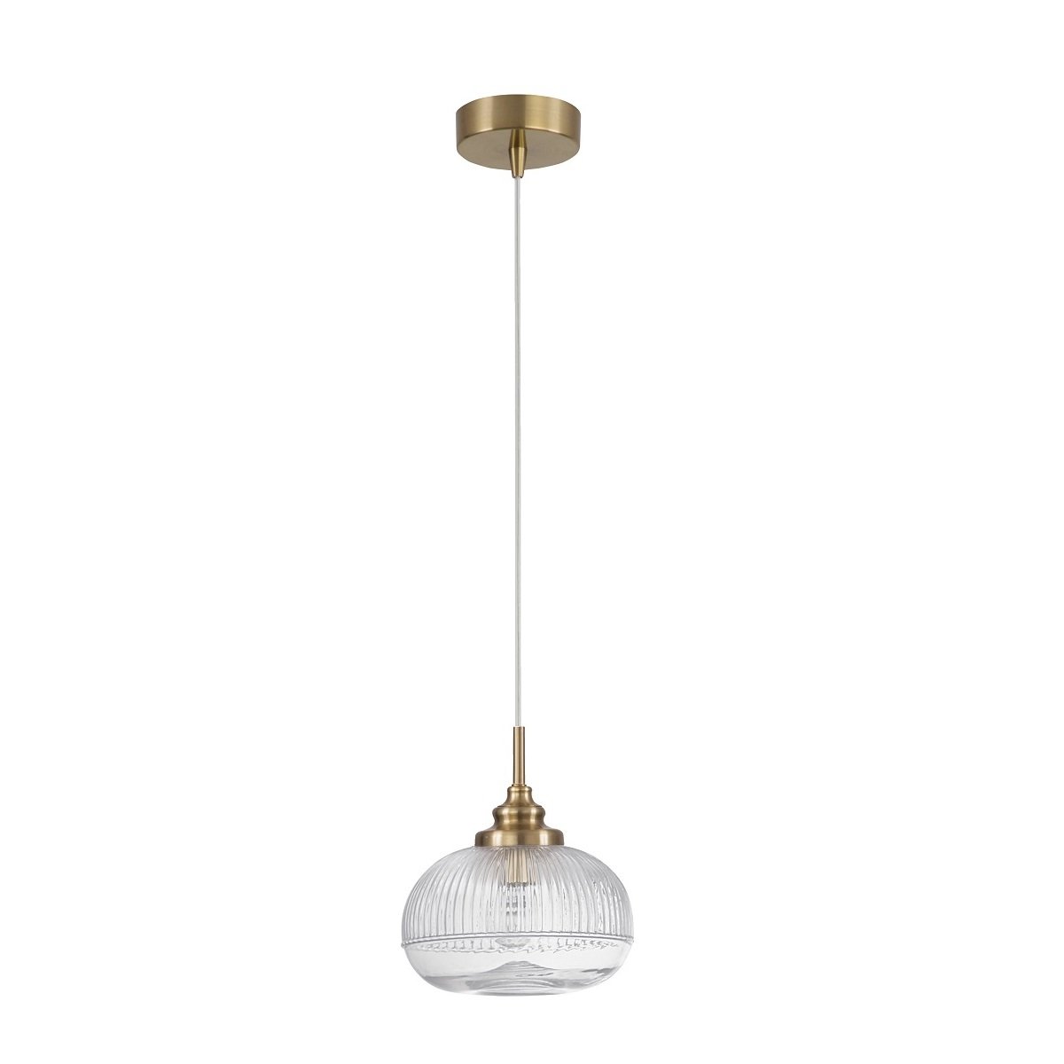 Nova Luce 9738211 MOND Pendelleuchte 1-flammig Gold Transparent E14