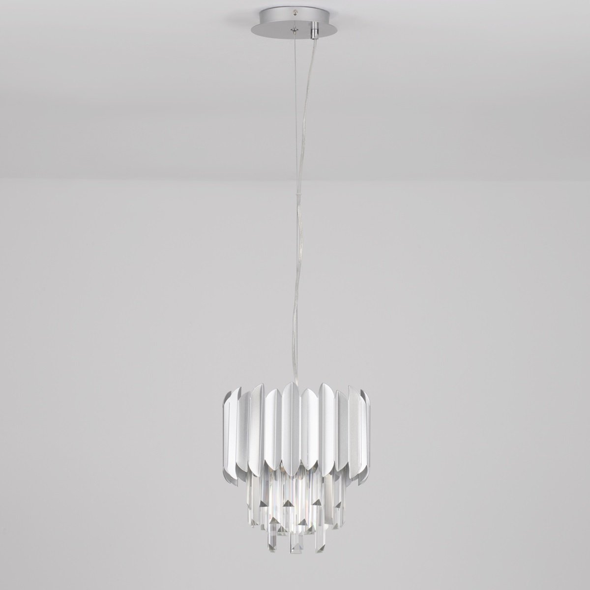 Nova Luce 9824070 MAGNOLIA Pendelleuchte 1-flammig Chrom E14