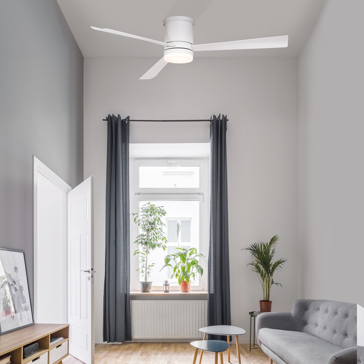 Nova Luce 9953015 SILKY LED Ventilator 3000K Weiss