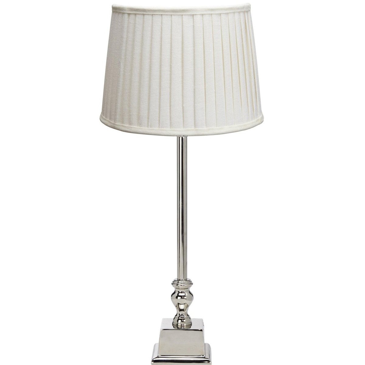 PR Home 1163606202301 Tischleuchte Linn� Chrom Schirm Cremefarben 51cm