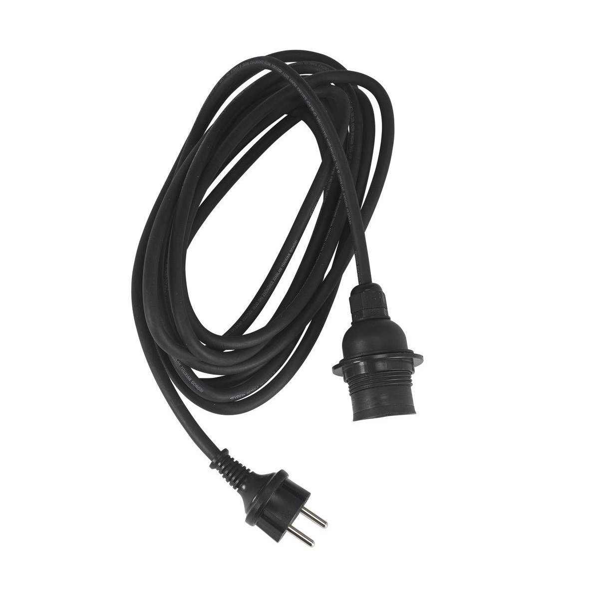 PR Home 1215003  Flex Out Outdoor Lampenfassung E27 schwarz 500cm