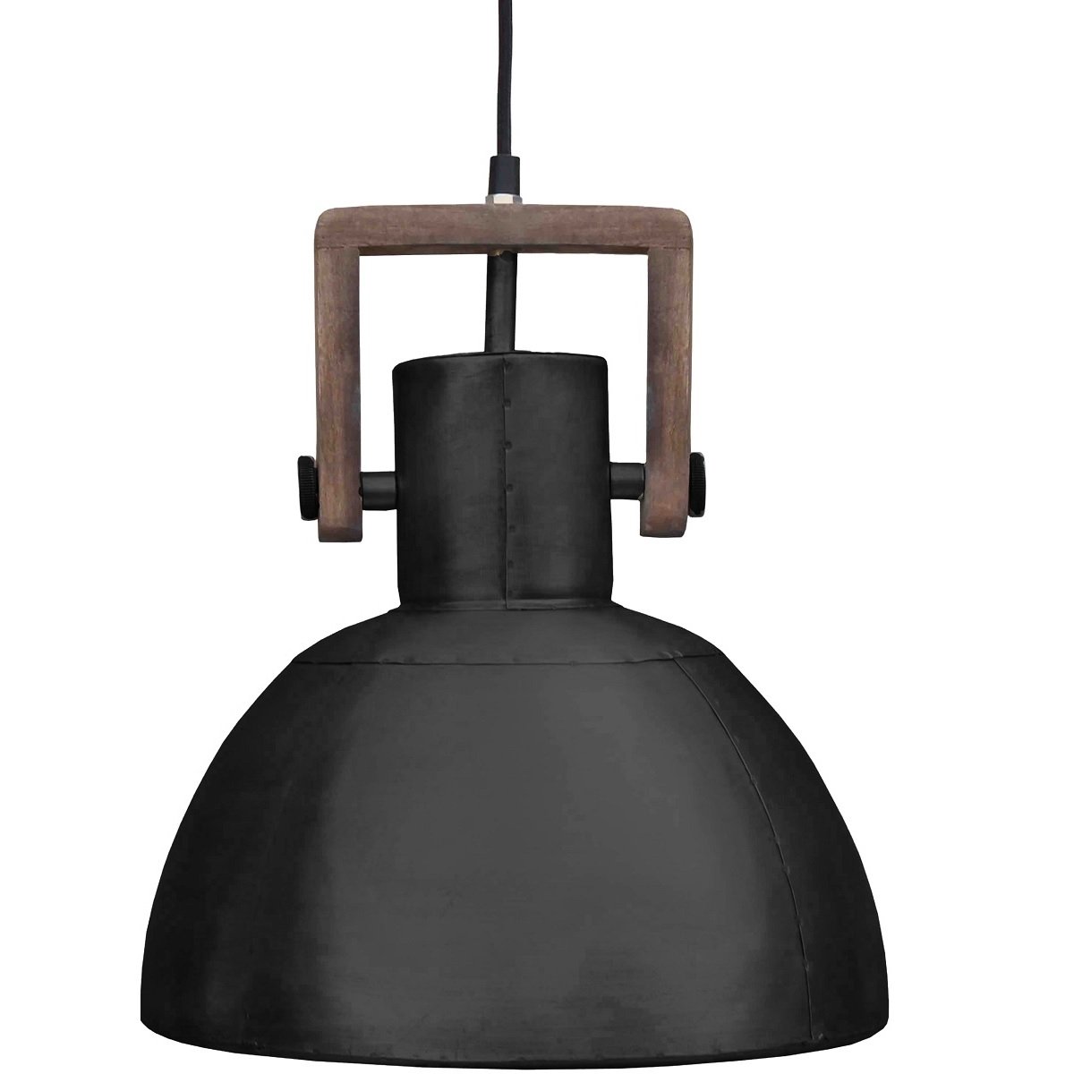 PR Home 1372905 H�ngelampe Ashby Holz schwarz Zink 29cm