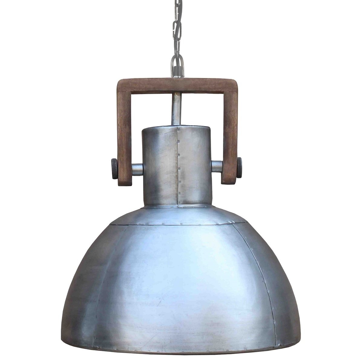 PR Home 1373901 H�ngelampe Ashby Holz Silber 39cm