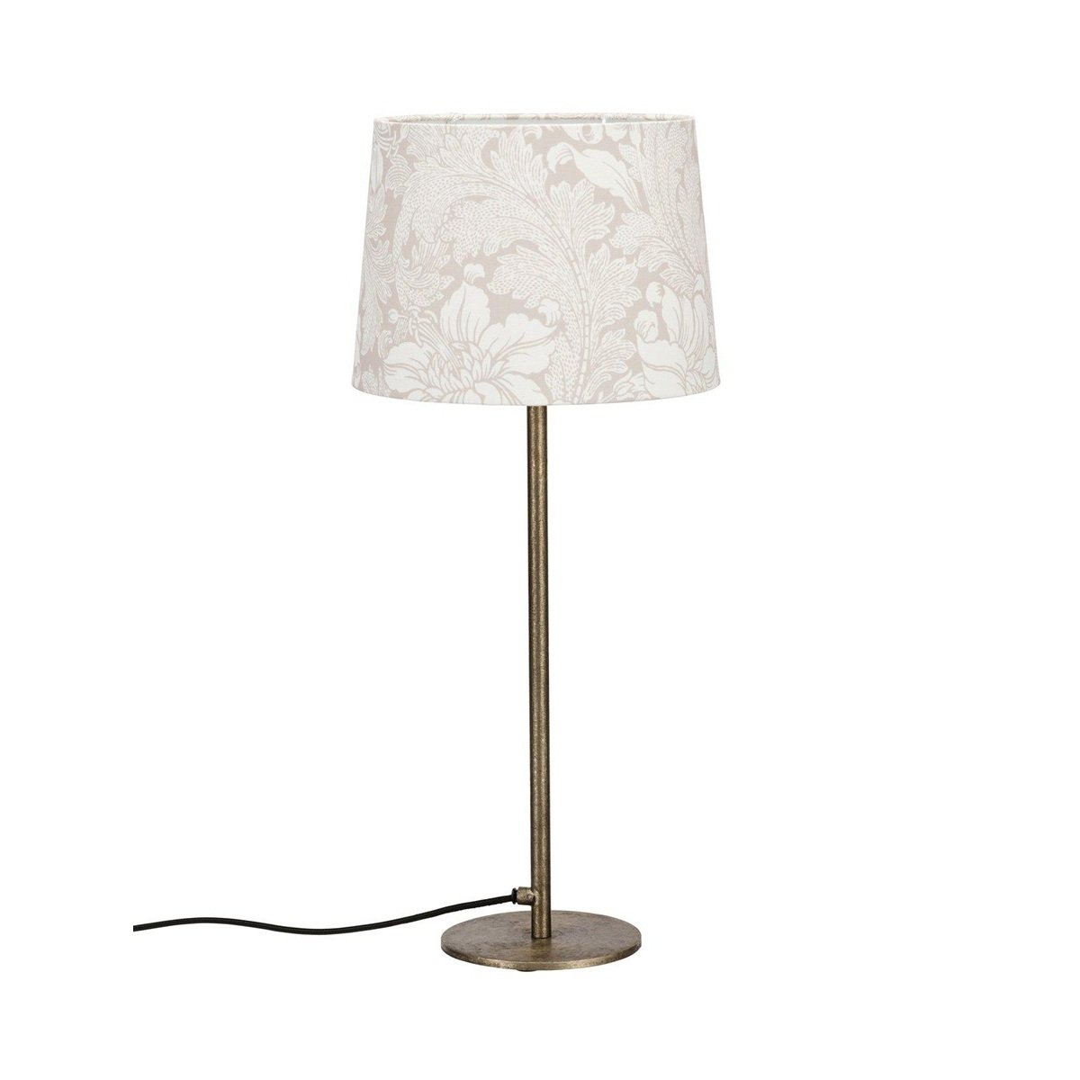 PR Home 1444501-5352 Tischleuchte Base Schirm Acanthus Beige 58cm