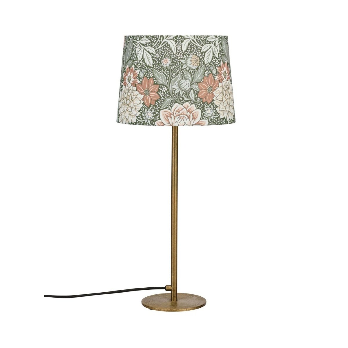 PR Home 1444502-7666 Tischleuchte Base Schirm Dahlia Gr�n 58cm