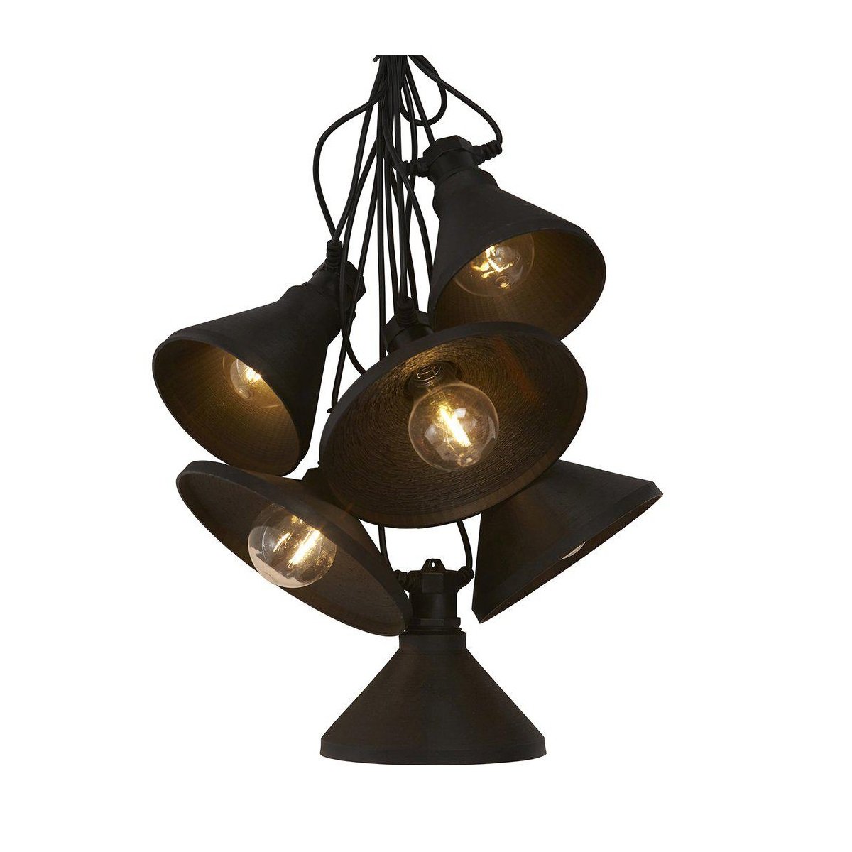 PR Home 1898103 Daphne Lichterkette 6-flammig schwarz 720cm