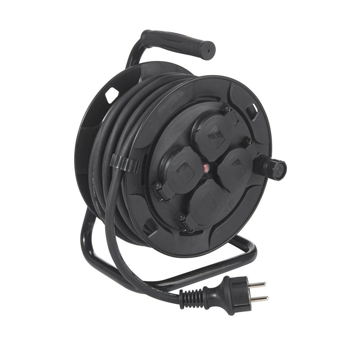 PR Home 1901003  Outdoor Kabelaufroller mit 4 Steckdosen