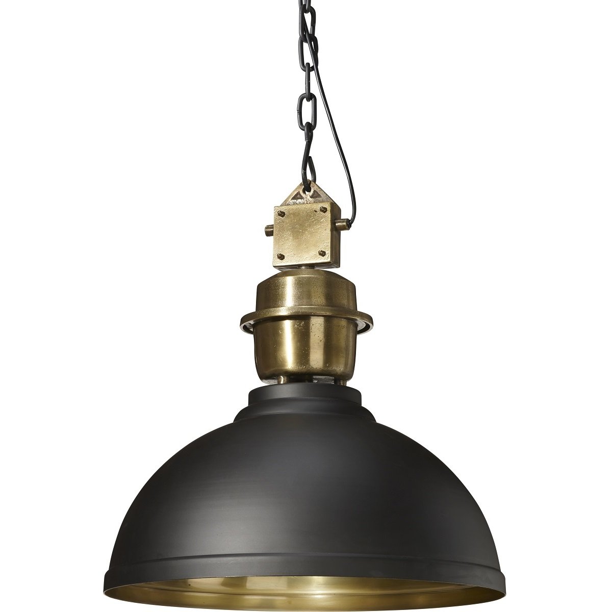 PR Home 27723 Pendelleuchte Manchester schwarz Messing 52cm