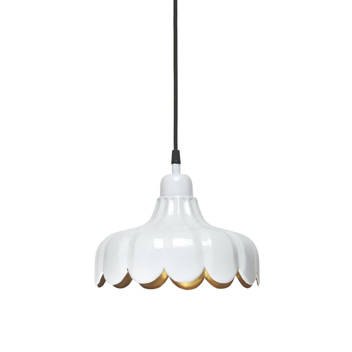 PR Home 2832410 Pendelleuchte Wells wei� Gold 24cm