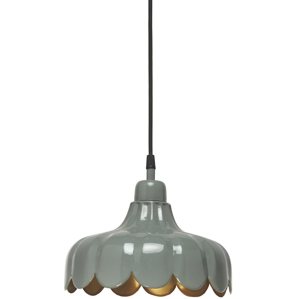 PR Home 2832413 Pendelleuchte Wells gr�n Gold 24cm
