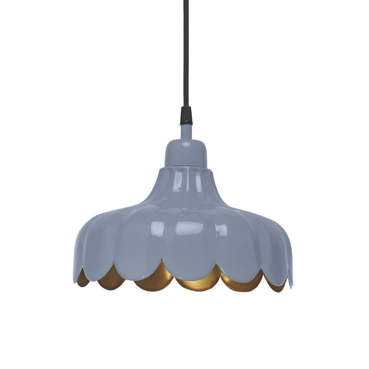 PR Home 2832482 Pendelleuchte Wells Blau Gold 24cm