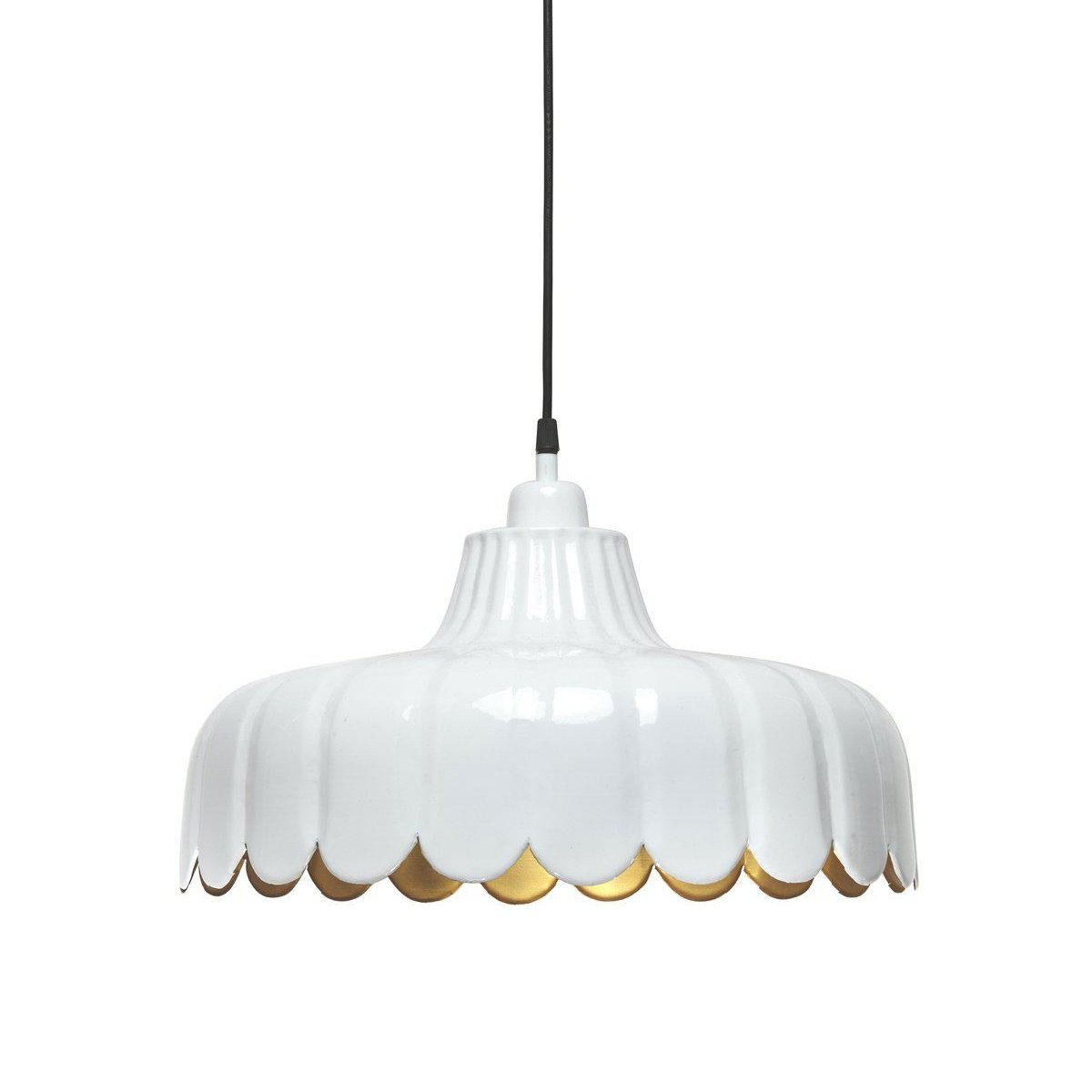 PR Home 2834310 Pendelleuchte Wells wei� Gold 43cm
