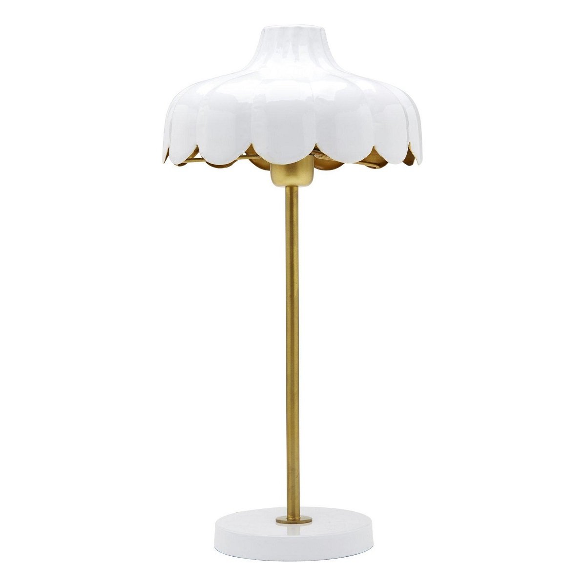 PR Home 2835010 Tischleuchte Wells Wei� Gold 50cm