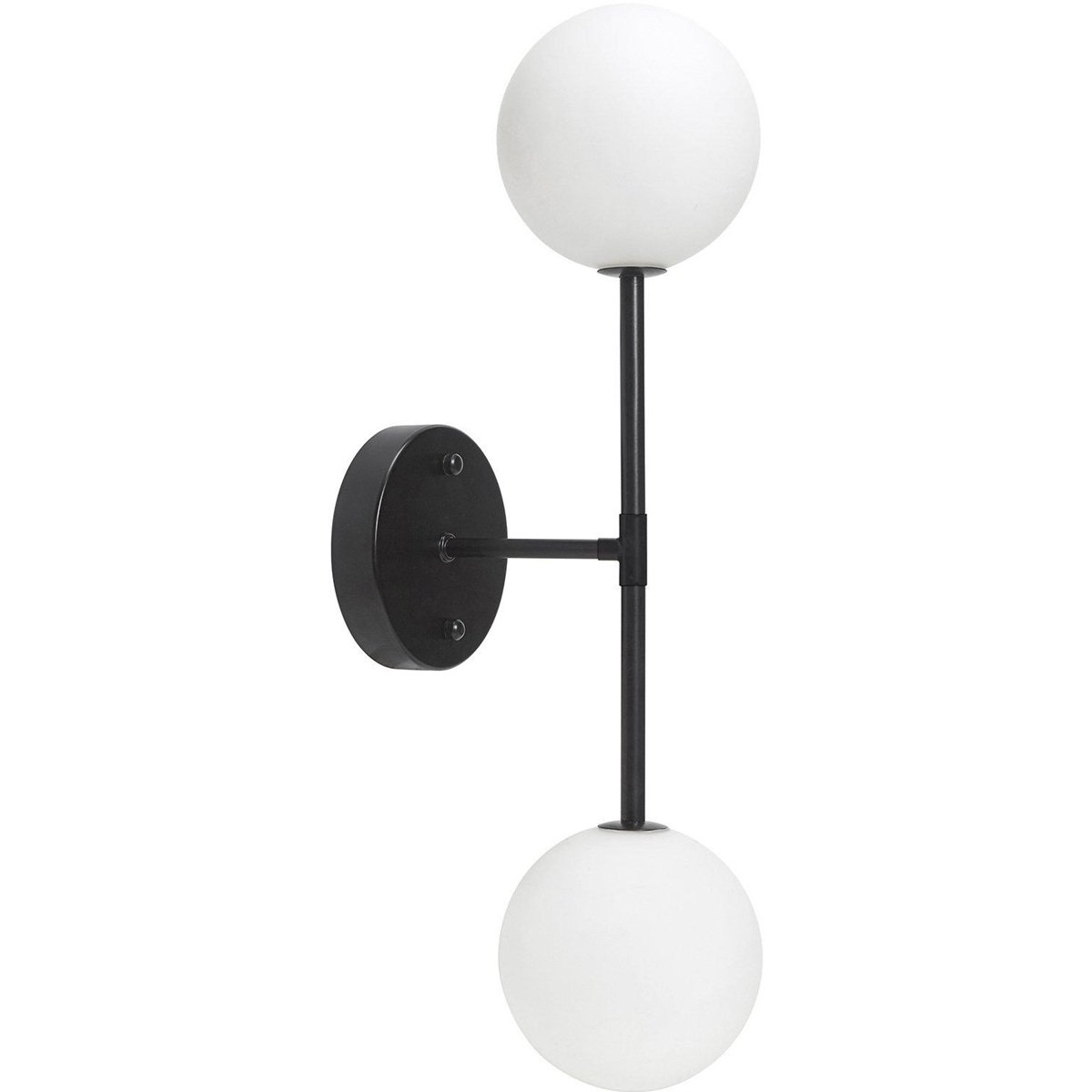 PR Home 3404907 Wandleuchte Sigma D Schwarz Opal 2-flammig