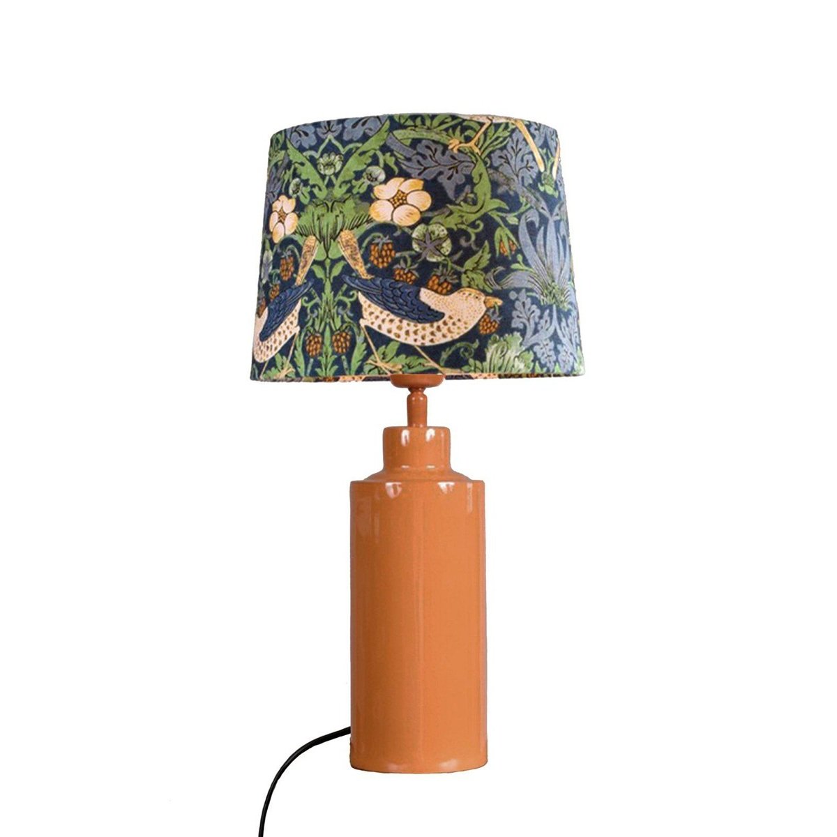PR Home 4163234-008 Tischleuchte Solo Orange Stoffschirm Bunt 48cm