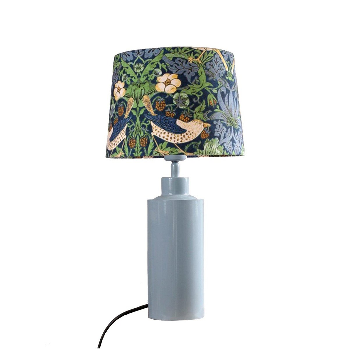 PR Home 4163282-008 Tischleuchte Solo Denim Stoffschirm Bunt 48cm