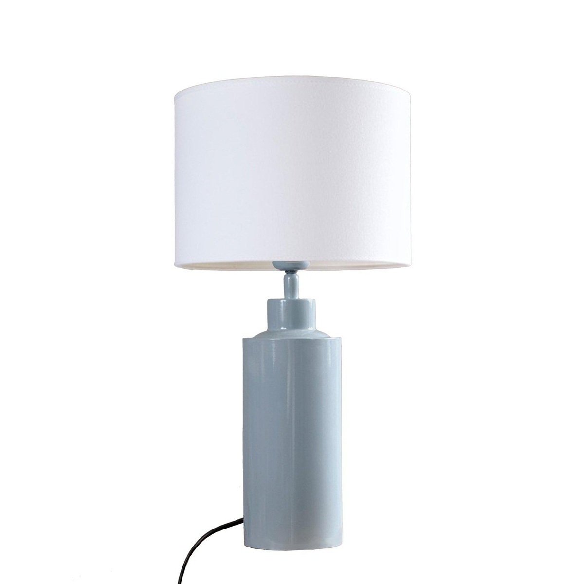 PR Home 4163282-FR01 Tischleuchte Solo Denim Stoffschirm Wei� 46cm