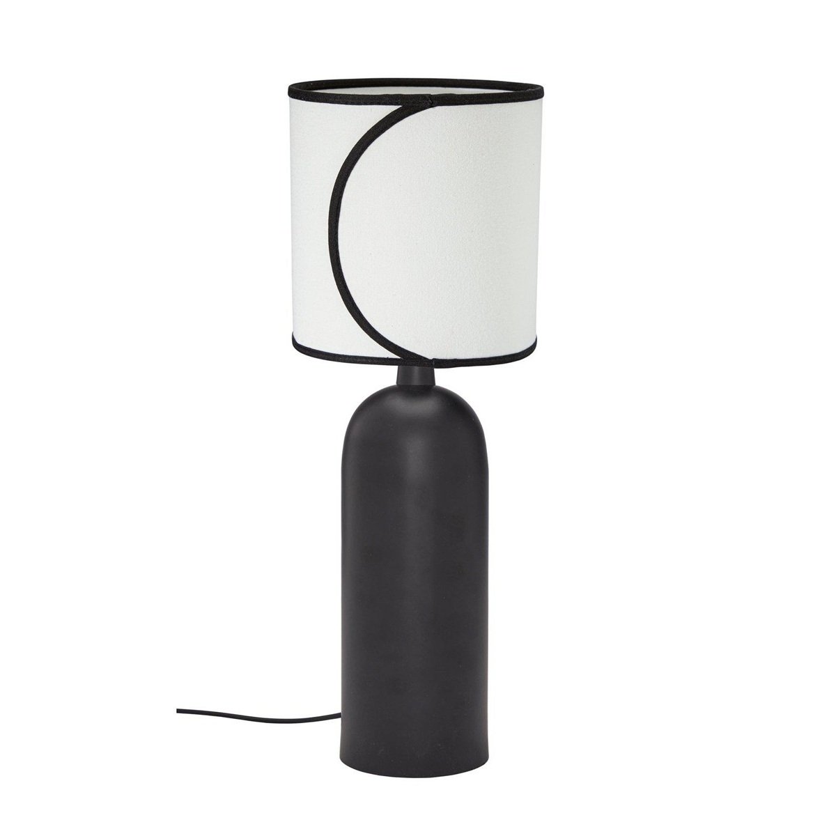 PR Home 4213503-110 Tischleuchte Carter Schirm Ava Schwarz Beige 58cm
