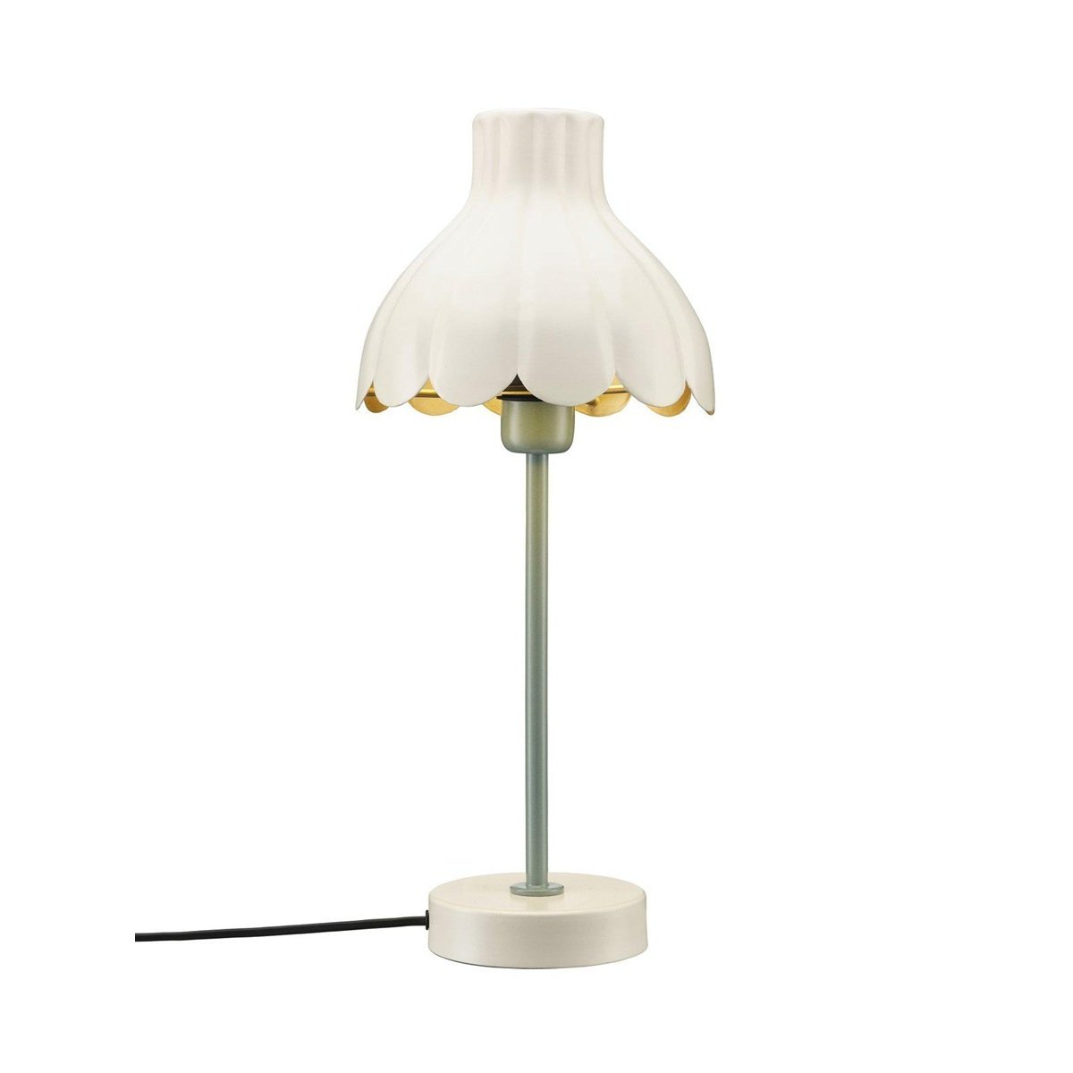 PR Home 4424710 Tischleuchte Wera Wei� Gr�n 47cm