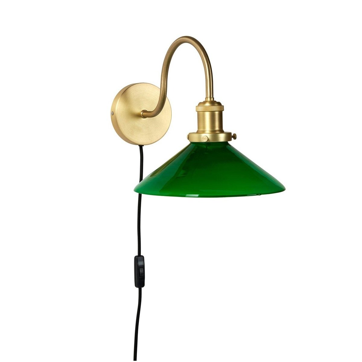 PR Home 4621513 Wandleuchte Axel Messing Gr�n E27