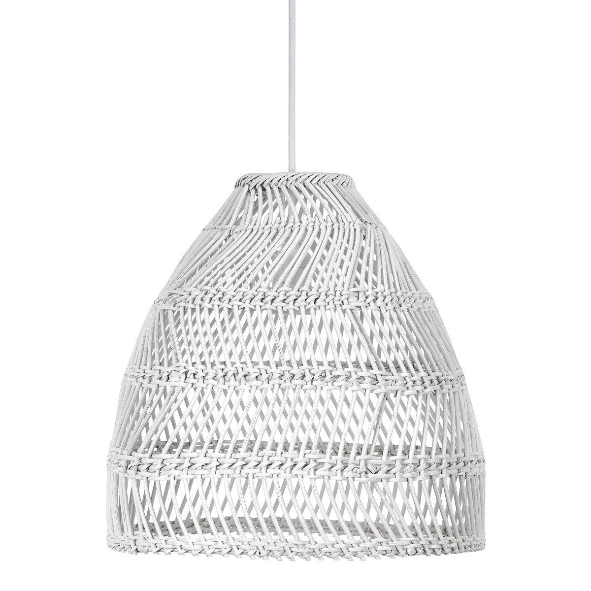 PR Home 4653-BT01 H�ngelampe Maja wei�es Rattan 53cm