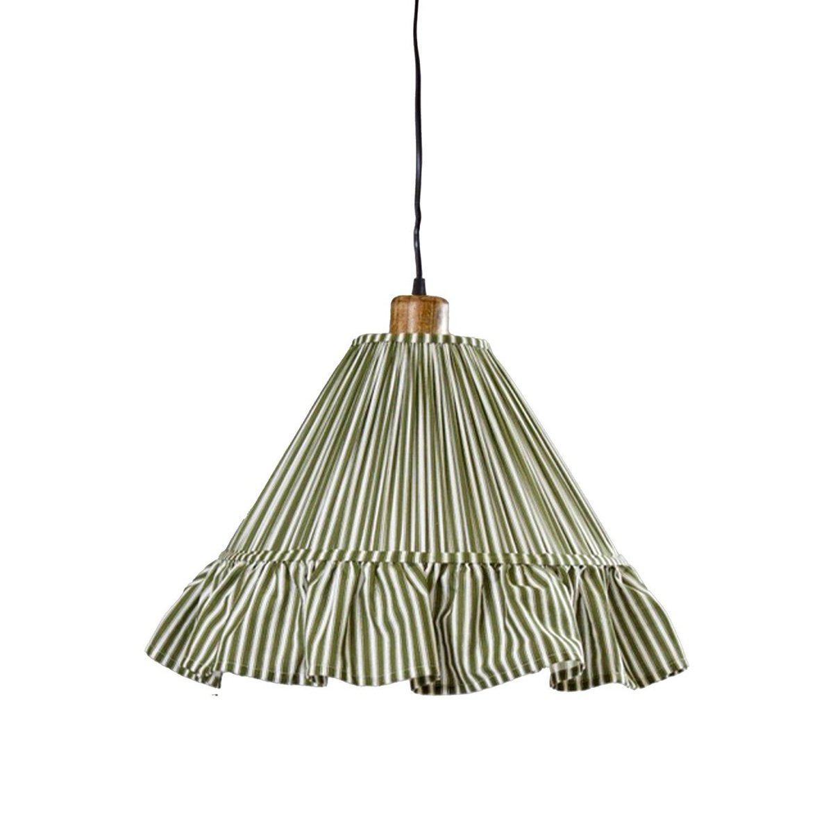 PR Home 501-40-177 Pendelleuchte Estrid Stoffschirm Mossa gestreift 40cm