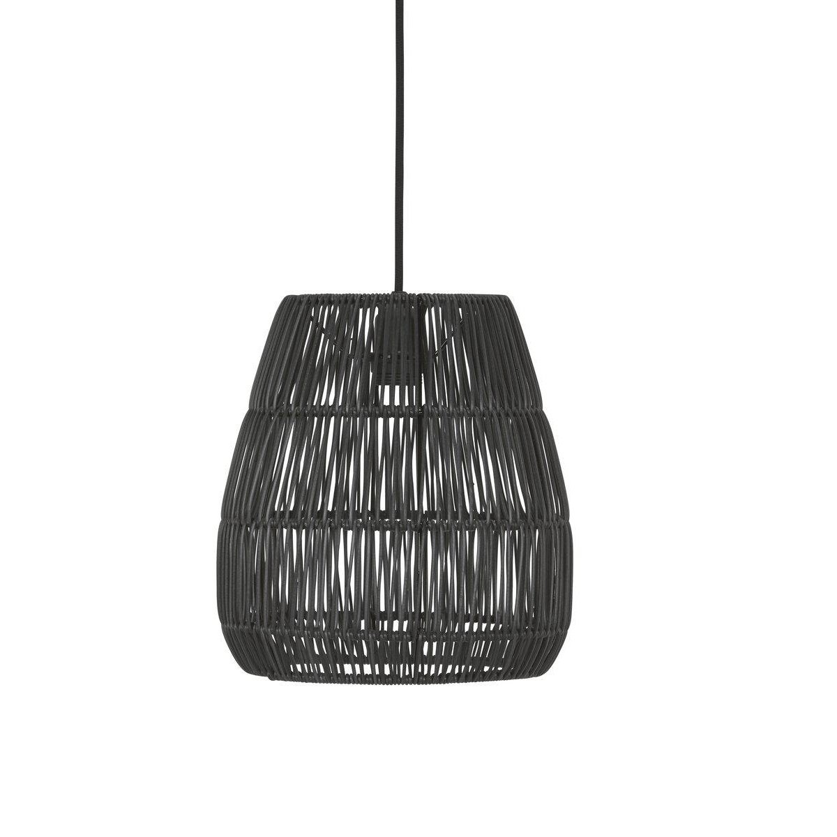 PR Home 7028-2503 Saigon Outdoor Pendelleuchte Polyrattan schwarz 28cm