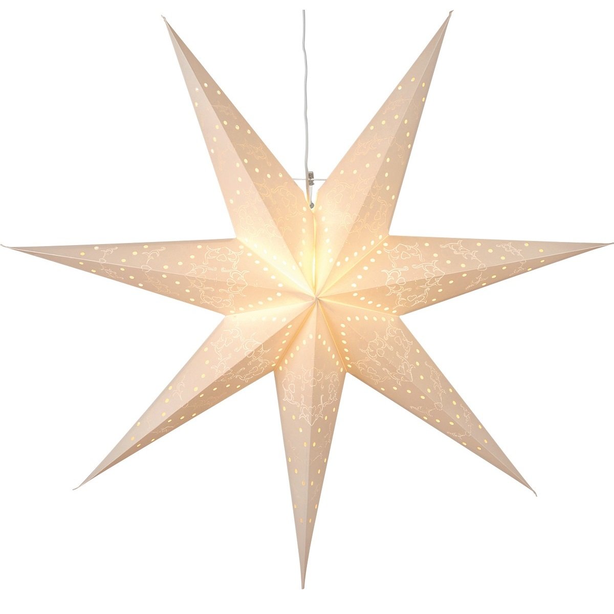 Papierstern Sensy Star 70 creme Nr. 231-20