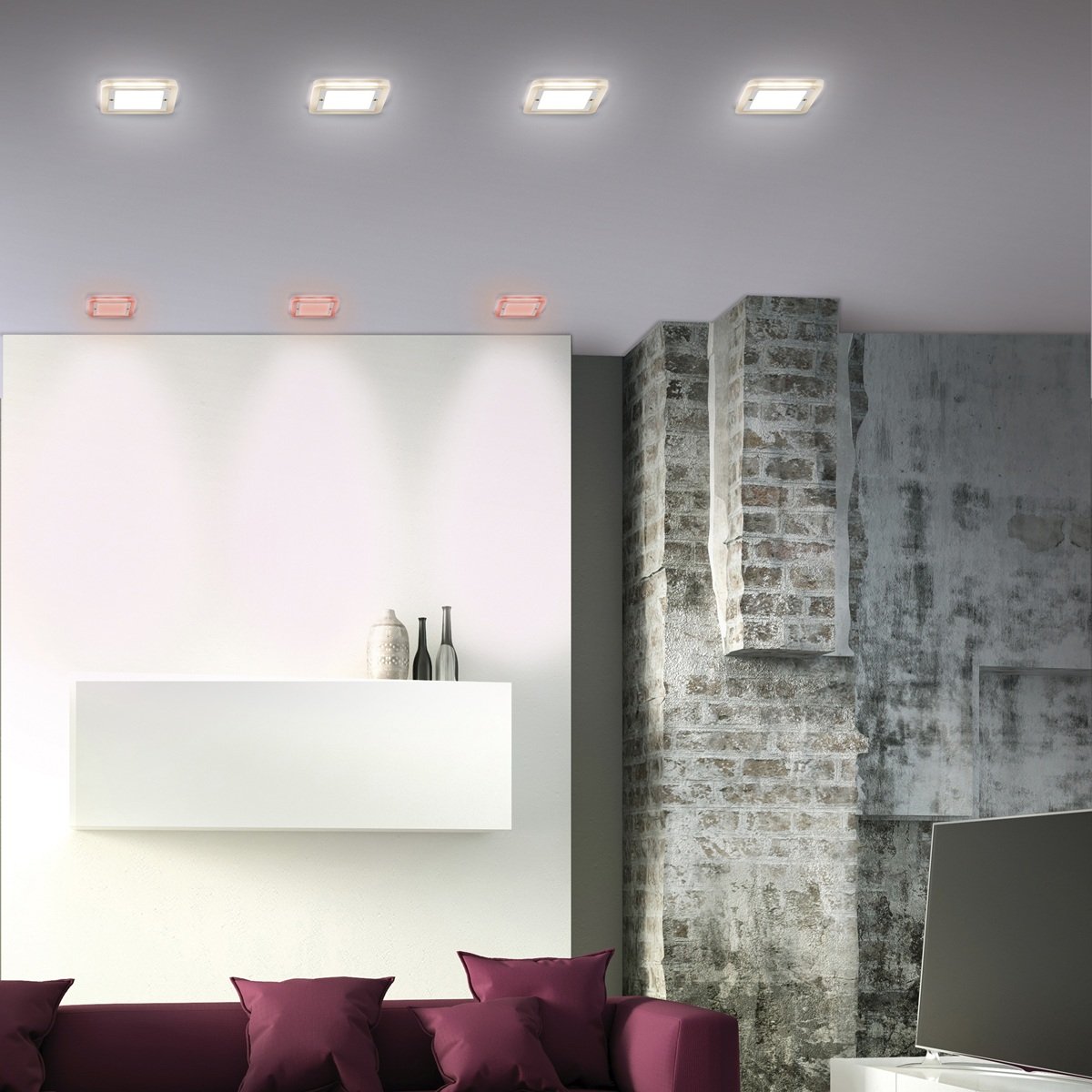 Paul Neuhaus 1160-17 Q-VIDAL LED Einbauleuchte chrom 3er-Set