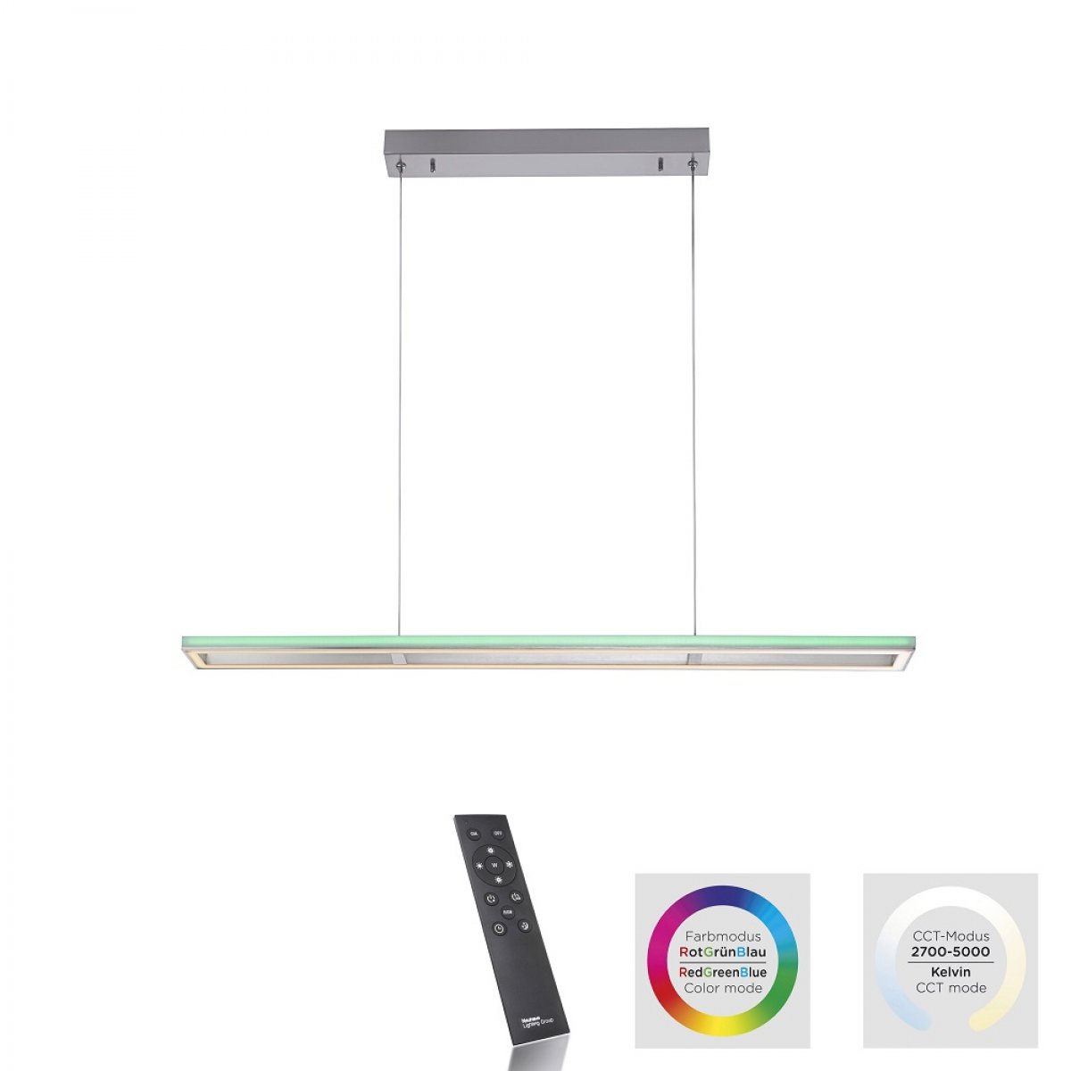Paul Neuhaus 2050-95 HELIX Pendelleuchte aluminium