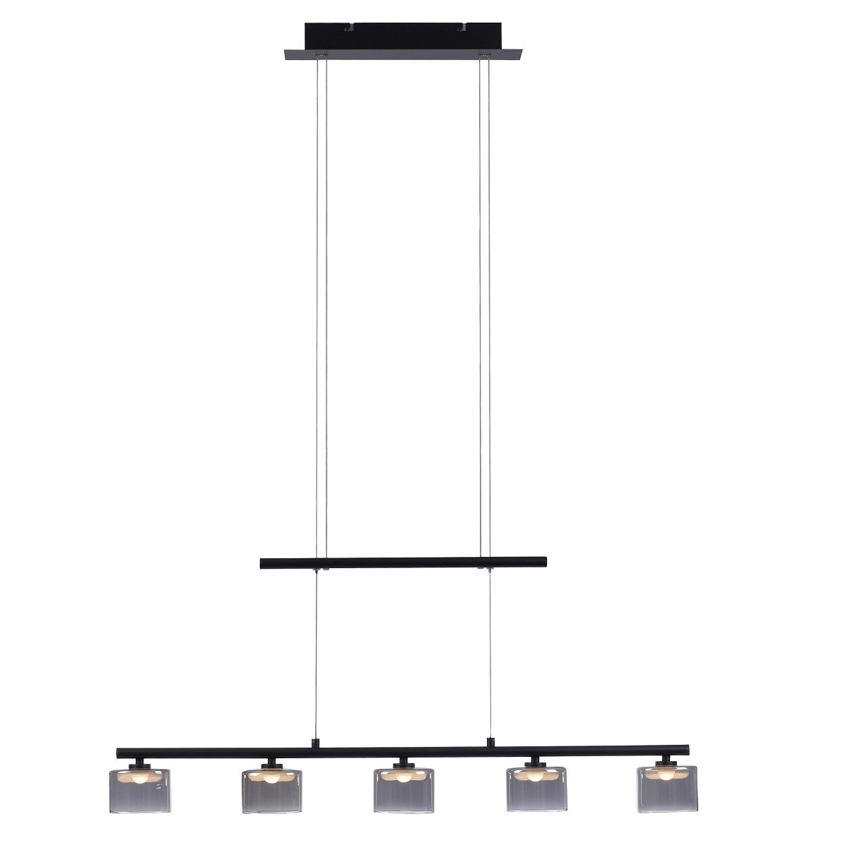 Paul Neuhaus 2209-18 HYDRA Pendelleuchte 5-flammig Schwarz h�henverstellbar
