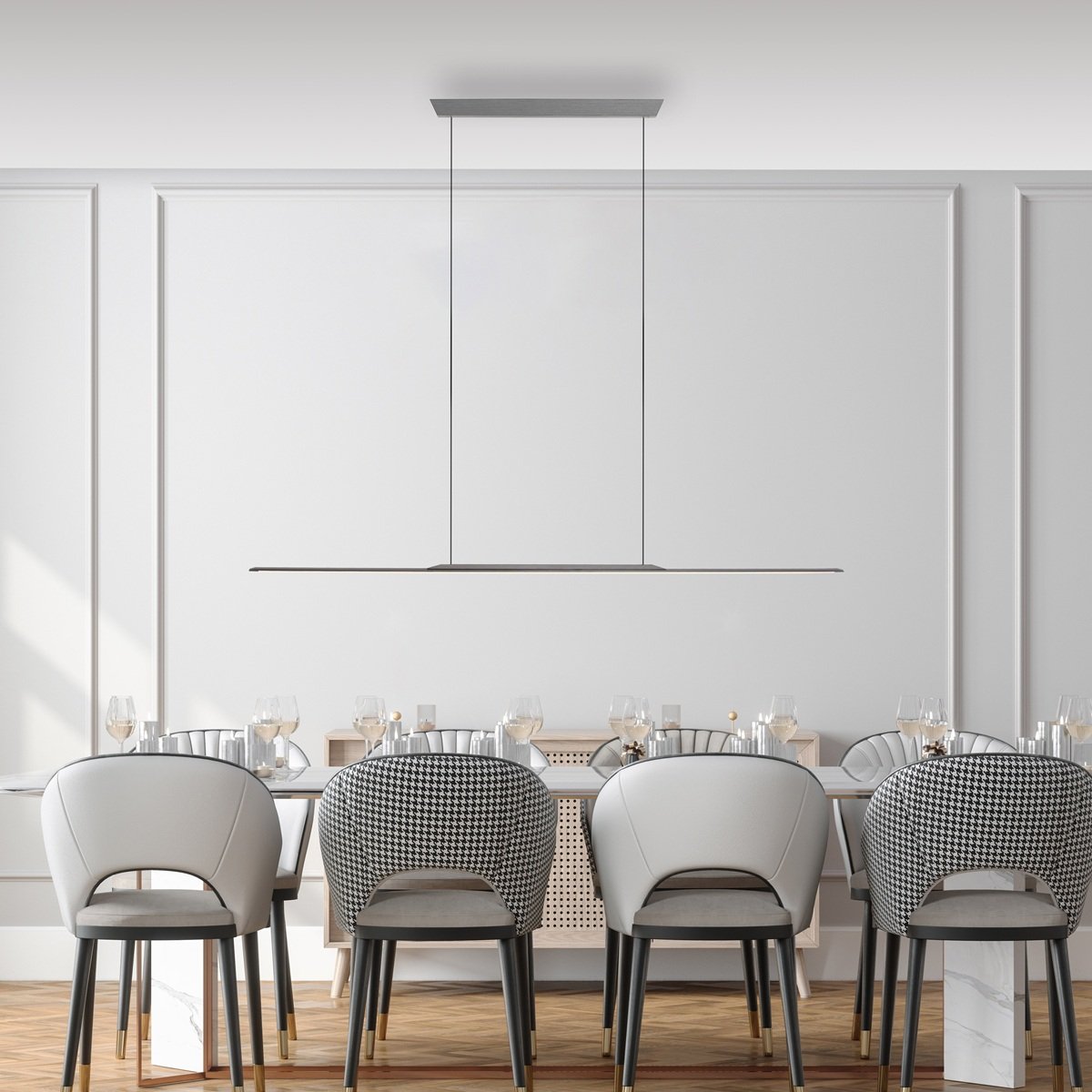 Paul Neuhaus 2301-15 Neuhaus PURE Surface LED Pendelleuchte platin (grau) 3000K