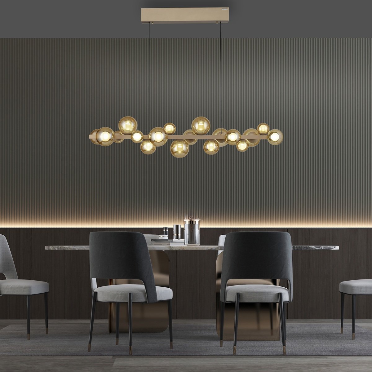Paul Neuhaus 2557-97 Neuhaus PURE E-Popup LED Pendelleuchte bronce 2700-5000 K
