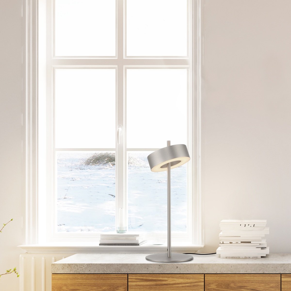 Paul Neuhaus 4324-95 Q-ROTATE LED Tischleuchte aluminium