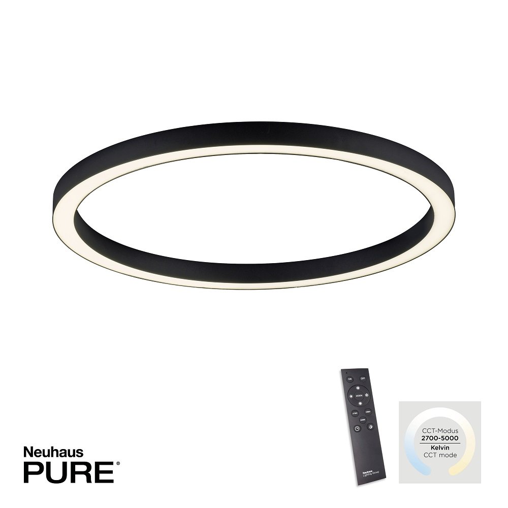 Paul Neuhaus 6306-13 PURE-LINES LED Deckenleuchte anthrazit CCT  