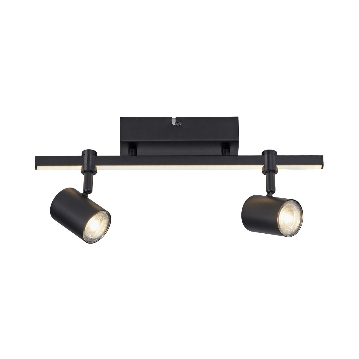 Paul Neuhaus 6524-18 BARIK LED Wand- und Deckenleuchte 2-flammig Schwarz