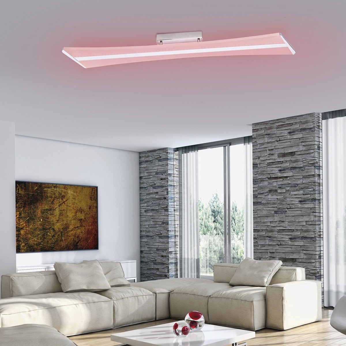 Paul Neuhaus 6843-17 Q-RILLER LED Deckenleuchte chrom