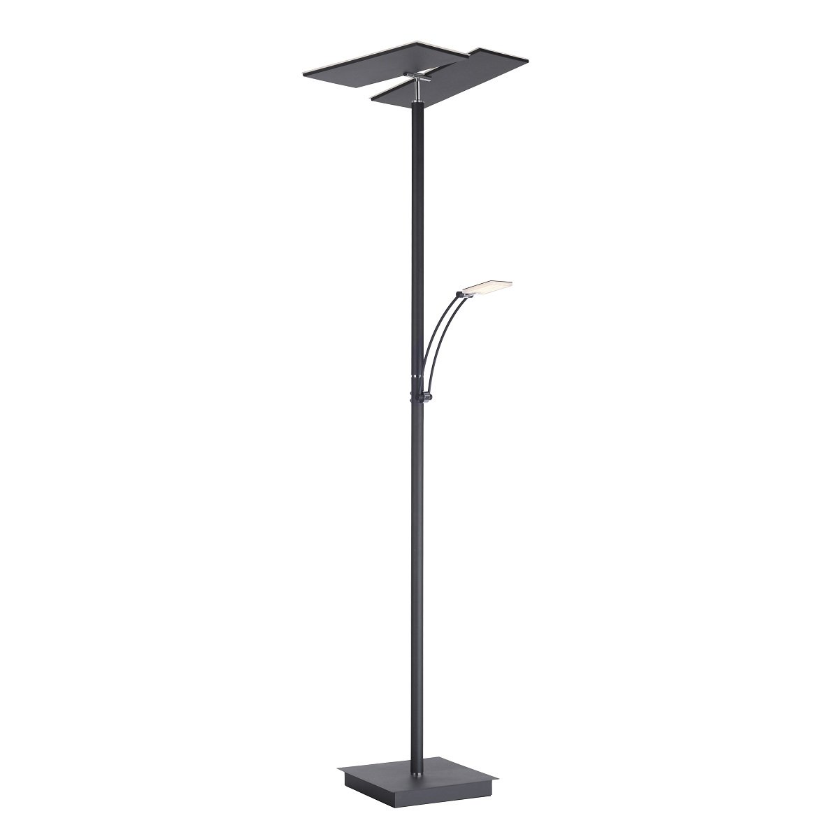 Paul Neuhaus 687-13 ARTUR LED Stehleuchte anthrazit mit Lesearm dimmbar